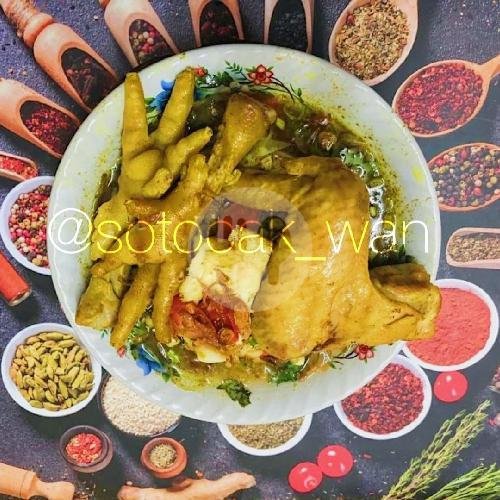 (paket 1 ) Soto Ayam + Nasi + Minuman Gelas menu Soto Lamongan Cak Wan, Mampang Prapatan