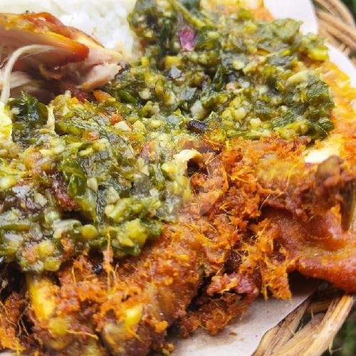 Paha Penyet Lombok Ijo menu Dapure Mbok Yess, Muntilan