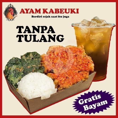 Nasi + Ayam Geprek Matah + Lemon Tea + Toping menu Ayam Kabeuki, Geprek, Dago