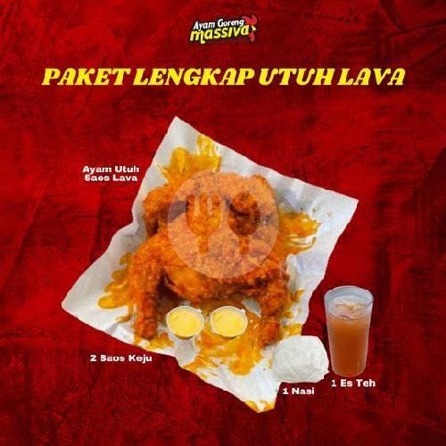 Paket Lengkap Utuh Lava menu Ayam Goreng Massiva, Pandega