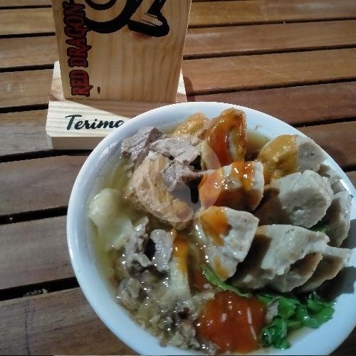 Crd Original menu Mie Red Dragon, Comal