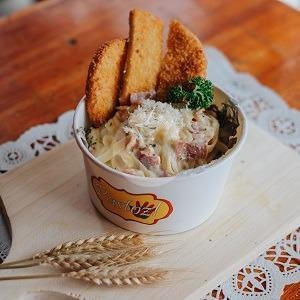 Pasta Aglio Olio Chicken menu Pastoz, Legoso Ciputat