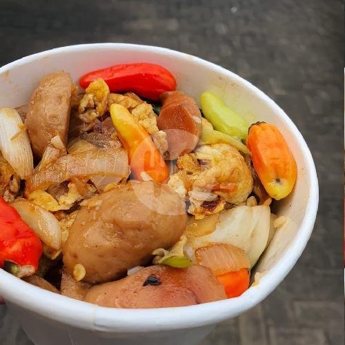 Emping menu Soto Gerobak Mak Yos, Setiabudi