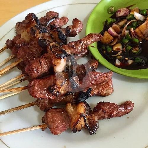 sate kambing campur (5 tsk) menu Sate Hadori, Stasiun Bandung