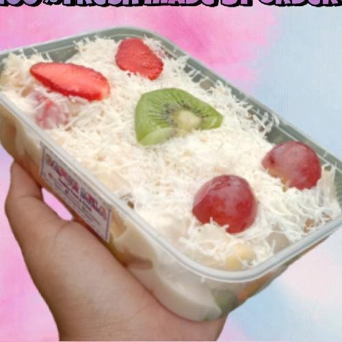 Salad Buah (500ml) Keju menu Salad Buah Dapur Mila, Kowang