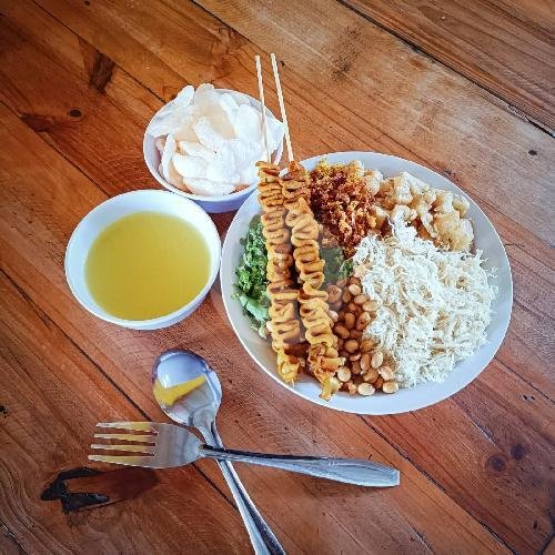 Bubur Ayam Sate Usus + Kemasan Thinwall menu Bubur Ayam Pak Didin Bandung, Menur Pumpungan