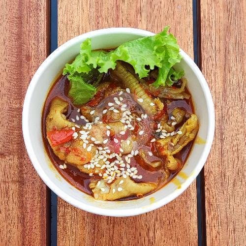 Ceker Meletoy Rica-Rica menu Es Teller Juragan, Ciamis