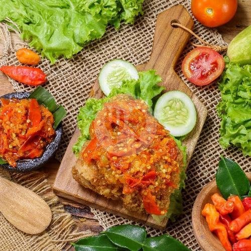 Ayam Geprek Dada / Paha Atas menu Alibaba Fried Chicken, Desa Cipadung