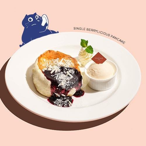 Single Black Forest Souffle Pancake menu The Pancake Co. By Dore, Grand Indonesia