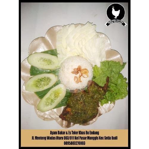 Tempe Tahu Goreng / Bakar menu Ayam Bakar & Es Teler Khas Bu Endang (Pasar Rumput), Menteng Wadas Utara