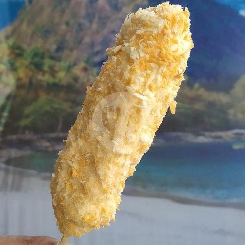 Stick Mozarella (corndog) Tidak Digoreng menu Kedai Jajanan Kekinian Cirebon Corndog Thaitea