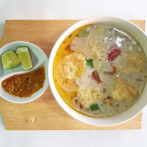 Soto Betawi Spesial (Tanpa Nasi) menu Soto Betawi Hj. Inten, Kentungan