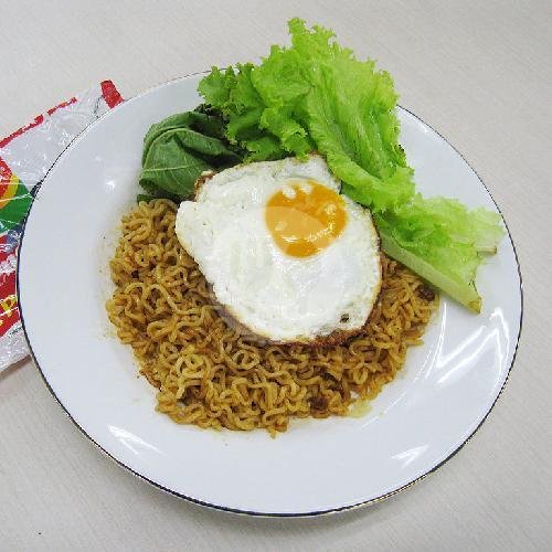 Indomie Goreng Double Tanpa Telor menu Bubur Ayam Hidayah (Warkop), Rumbut Pasir Gunung Selatan