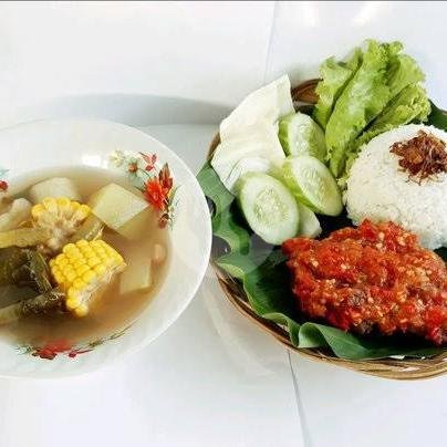 Nasi Pecel+Wadah Ekslusif menu WARUNG PRASMANAN YANITA