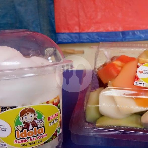 Paket 3 menu Rujak Es Krim Idola, Banjarsari