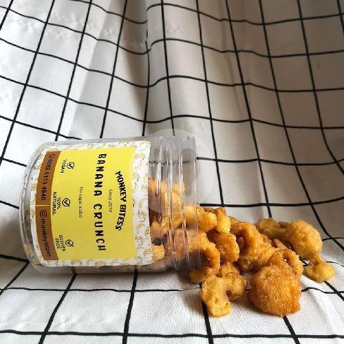 Banana Crunch ( 600 ml ) isi 3 pcs menu Kedai Pisang The Monkey, Pancoran