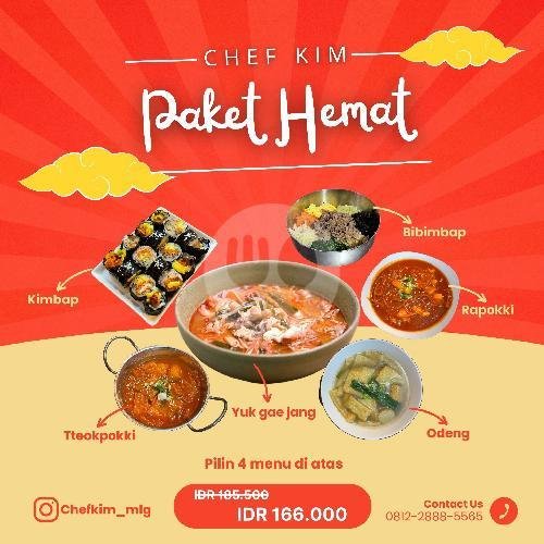 PAKET B menu Chefkim, Lowokwaru