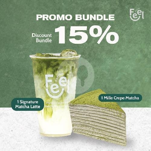Signature Matcha Latte Small + Coffee Aren Small menu Feel Matcha, Tunjungan Plaza
