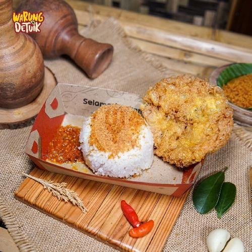 Paket Hemat Cumi Tempe Cabe Ijo menu Warung Detuik, TKI