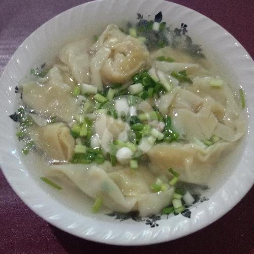 Pangsit Kuah menu Atho Mie Bangka, Klampis Anom