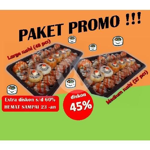 Paket 1 menu Sushi Sena, Sukapura