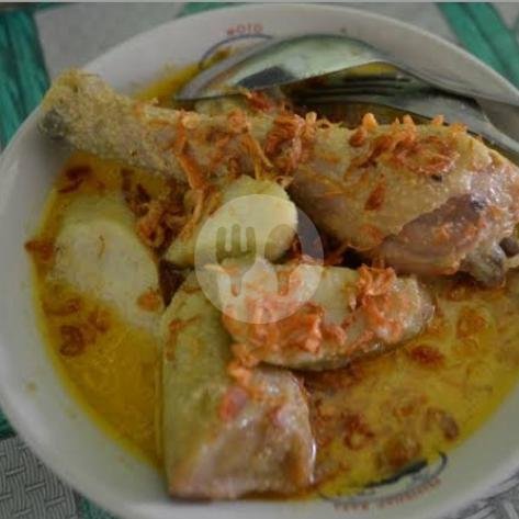 Lontong Sayur Dage Cabe Ijo + GRATIS teh Manis Hangat menu Kedai Iboe Herman, Kesambi
