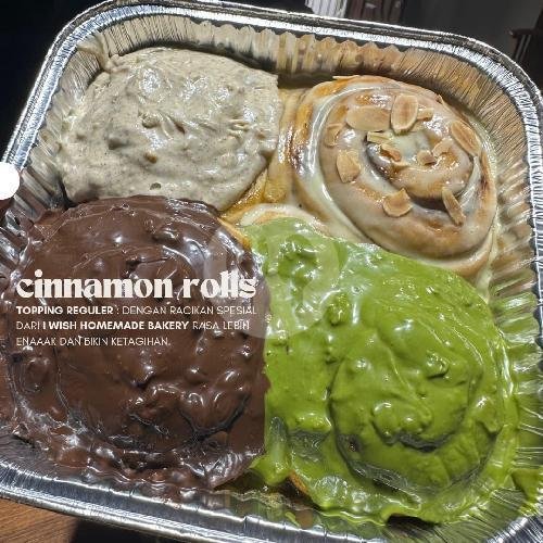 Cinnamon Roll Sugar Glazed Isi 4 menu I Wish Bakery - Cinnamon Roll & Pizza, Jati Barang