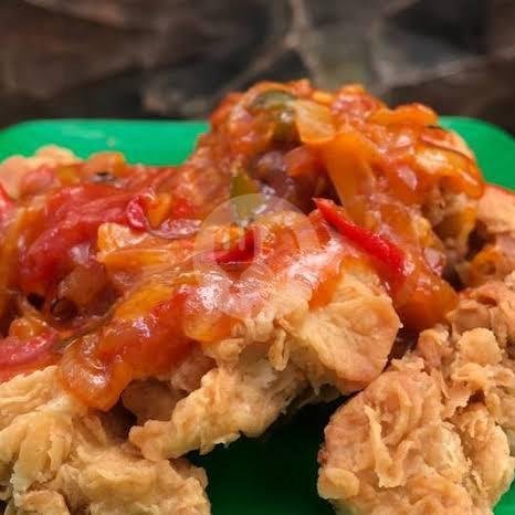 Paket Ayam Suwir Pedas Kemangi menu Kedai Gado-Gado Karunia