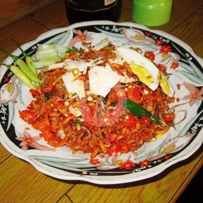 Nasi Goreng Krengsng Ayam menu Warung Cak No Lamongan, Teluk Aru