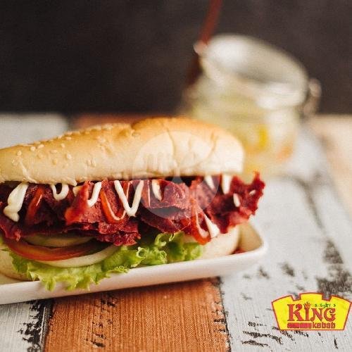 Grilled Beef Burger menu King Star Kebab, Tajem