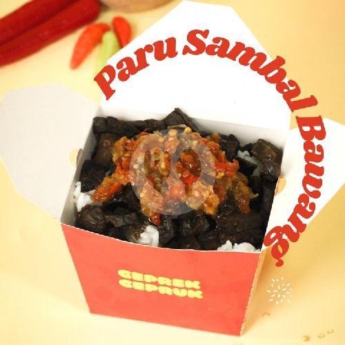 Sapi Sambal Bawang menu Geprek Gepruk, Pesanggrahan
