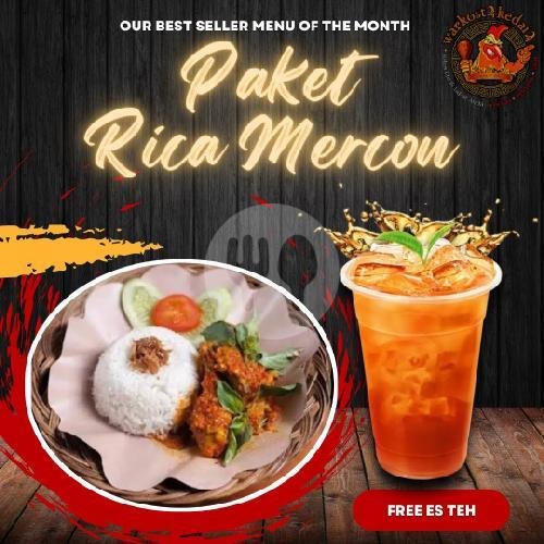 Paket Rica Mercon Ayam menu Warkost 21, Laweyan