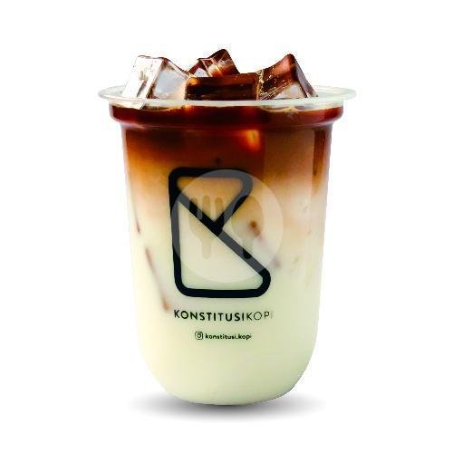 Caramel Latte menu Konstitusi Kopi, Stasiun Tebet