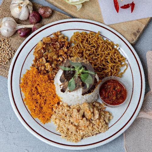 Nasi Udang Empal Komplit menu Depot Ny Candra, Delta Sari Indah