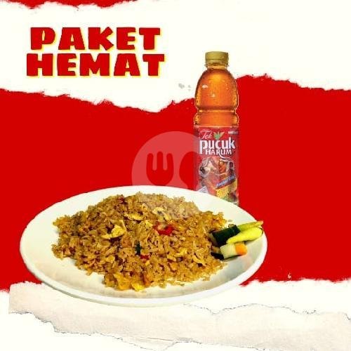 Nasigoreng Telor + Teh Pucuk menu Nasi Goreng Wok Key, Kebraon V