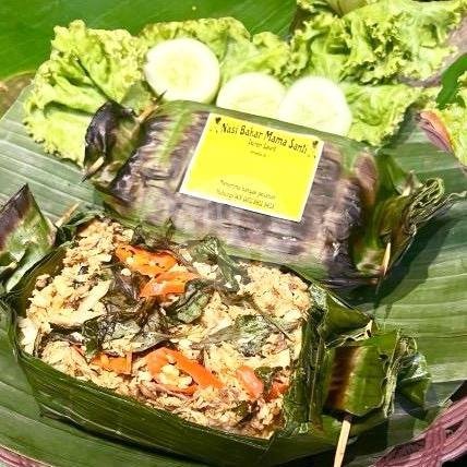 Nasi Bakar Ayam Jamur menu Nasi Bakar Mama Santi, Haji Achyar