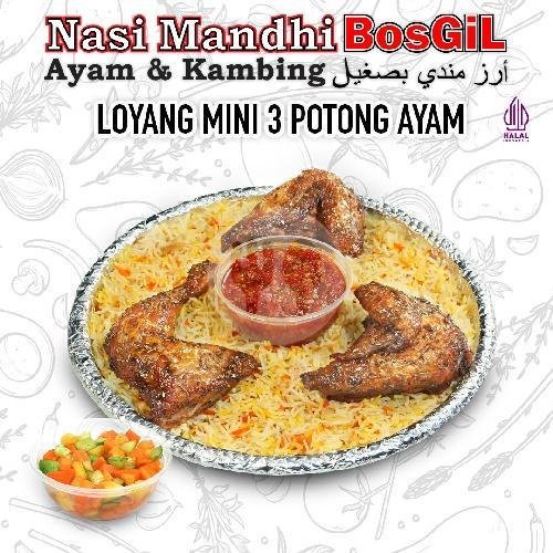 Loyang Sedang Ayam menu Nasi Mandhi Bosgil, Ampel