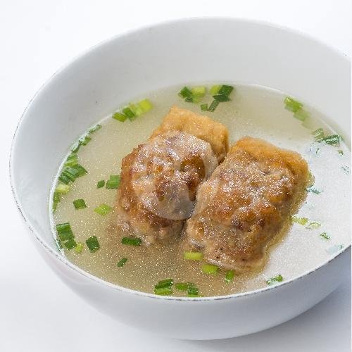 Pangsit Kuah menu Mie GNI, Manyar Kertoarjo