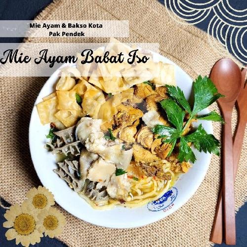 Mie Ayam Ceker menu Mie Ayam & Bakso Kota Pak Pendek, Sompok