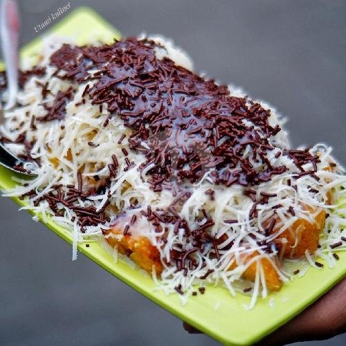 Pisang Keju Coklat Gula Palem menu Pisang Keju & Roti Bakar Kukus Non Ellen, Taman Kopo Indah 2