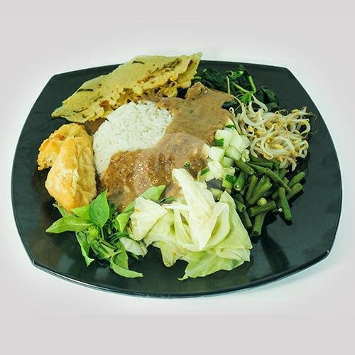 Pecel Tempe menu Kedai Pecel Pincuk, Sewon
