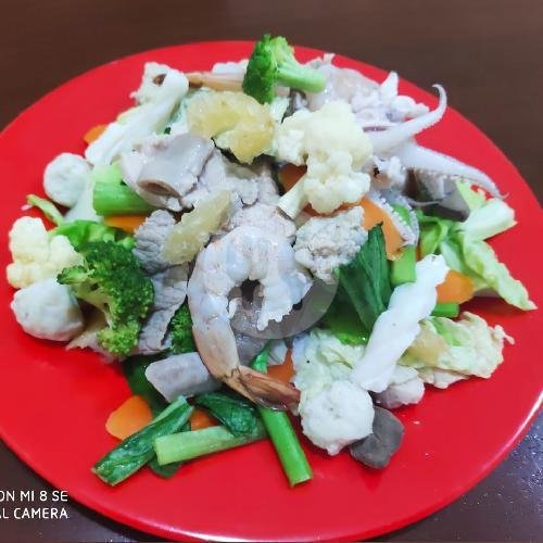 Nasi Kailan Seafood menu Rm Athu 107 (Simpang Tiga Krendang) Masakan Kalimantan, Krendang Raya