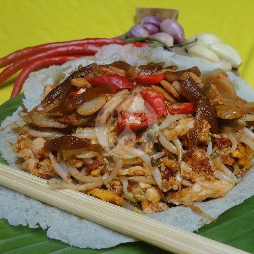 Lumbas Campur Sosis + Ayam Suwir menu Lumpia Basah Zam, Mampang Prapatan