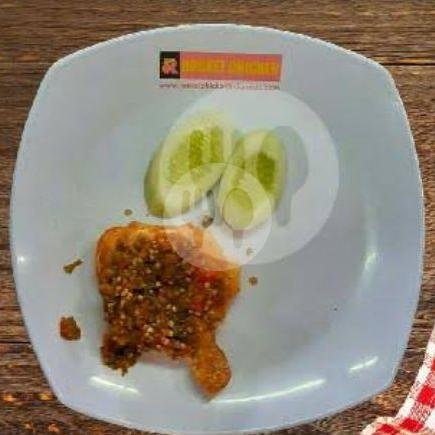 Dada/Paha Atas Sambal Geprek menu Rocket Chicken Ciamis