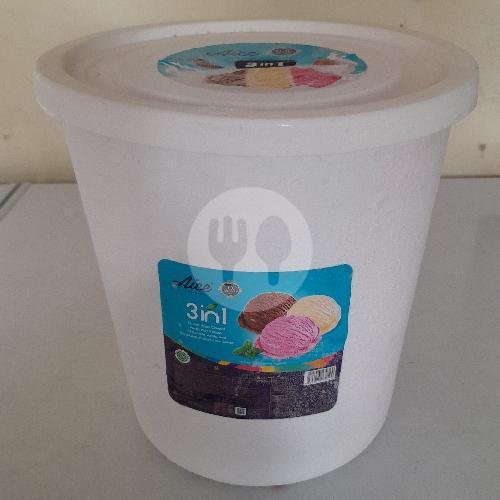 Low Fat Cup 90ml (10 Pcs) - Strawberry Vanilla menu Ice Cream Miami, Semolowaru