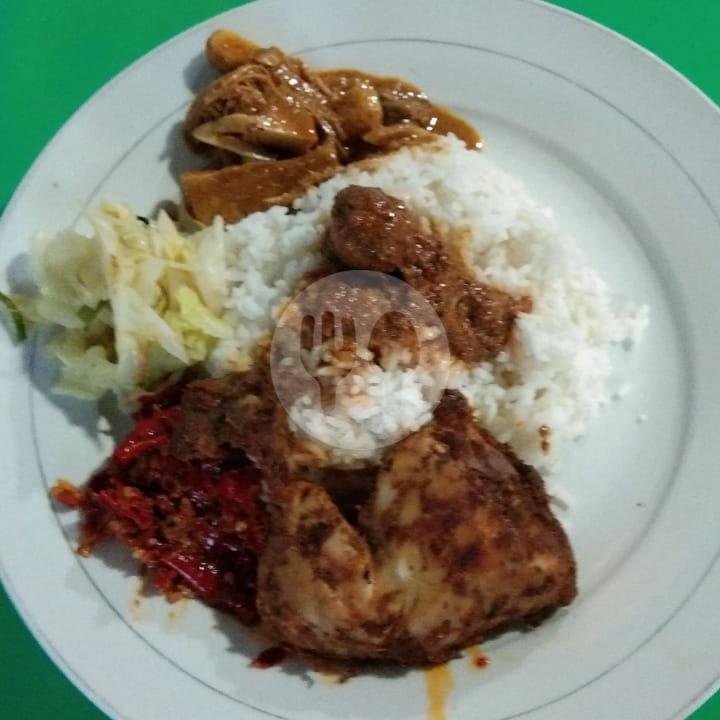 Nasi + Ayam Balado menu Nasi Padang Mande Kanduang, Haur Pancuh