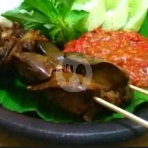 Sate Usus menu Pecel Lele Pak Adam, Baleendah