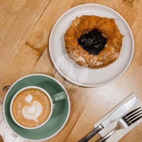 Almond Croissants + Signature Latte ICED menu Homepage Coffee