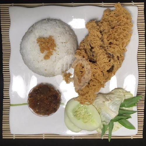 Nasi Ayam Kremes Paha menu Ayam Kremes, Dapur Rasa