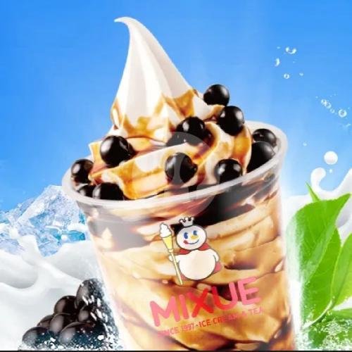 Peach Black Tea menu Mixue, Puri Anjasmoro